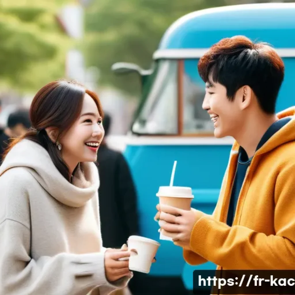 진구 의리로 참여한 작품 - **Prompt:** A bustling, harmonious K-drama set during a break. A diverse group of actors, both male ...