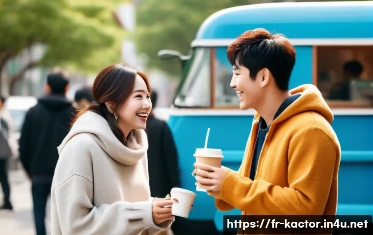 진구 의리로 참여한 작품 - **Prompt:** A bustling, harmonious K-drama set during a break. A diverse group of actors, both male ...